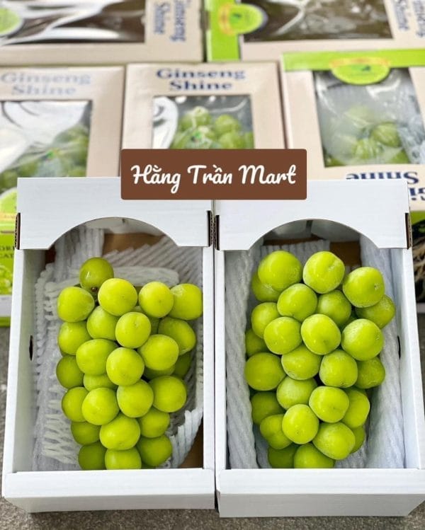 Nho Sữa Hàn Thùng 1 Chùm 1kg -1,2kg - Hình ảnh 5