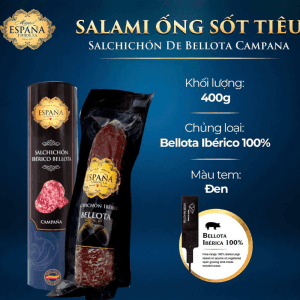 SALAMI ỐNG SỐT TIÊU SALCHICHÓN DE BELLOTA CAMPANA