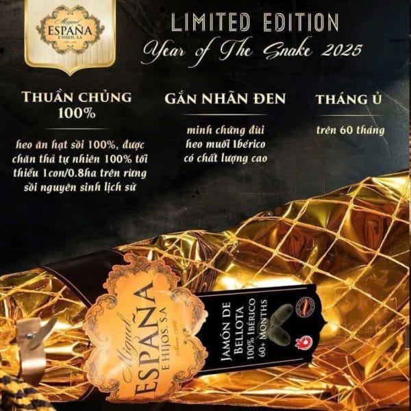 ĐÙI HEO LIMITED EDITION YEAR OF THE SNAKE 2025 100% IBÉRICO - Hình ảnh 2