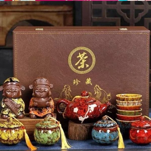 HỘP TRÀ PHÚC -LỘC -THỌ -VẠN -CÁT -TƯỜNG