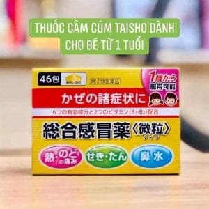Bột Uống Giảm Cảm Cúm Cho Trẻ Em Taisho Nhật Bản ( HỘP  46 GÓI )