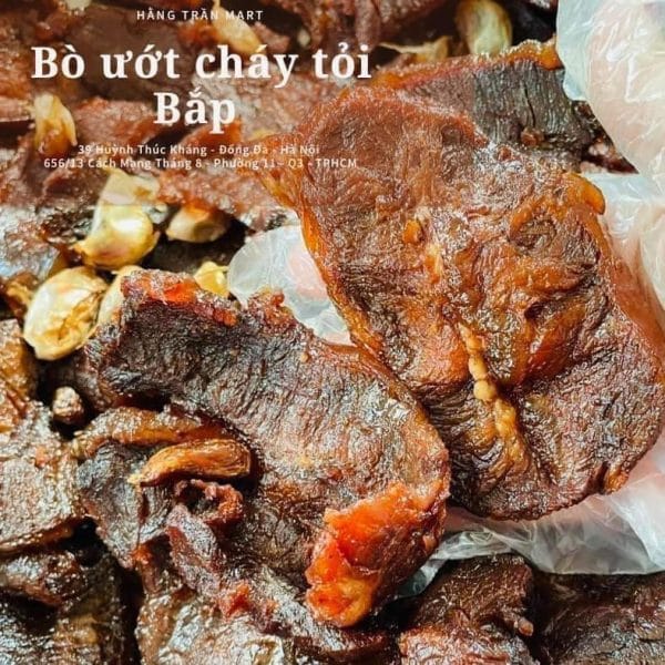 BÒ BẮP ƯỚT CHÁY TỎI ( GÓI 200GR )
