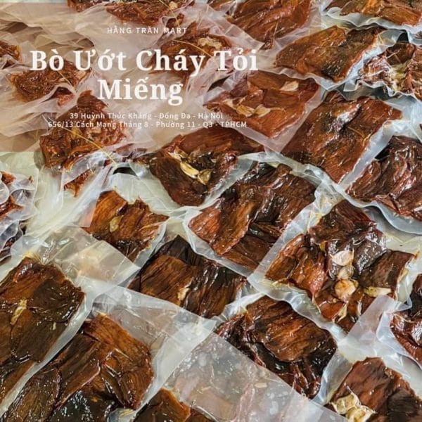BÒ MIẾNG ƯỚT CHÁY TỎI ( GÓI 200GR) - Hình ảnh 3