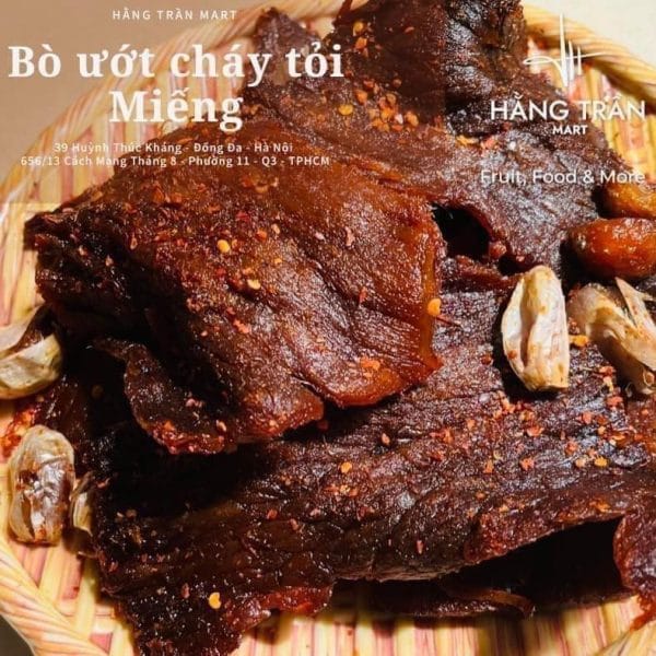 BÒ MIẾNG ƯỚT CHÁY TỎI ( GÓI 200GR)