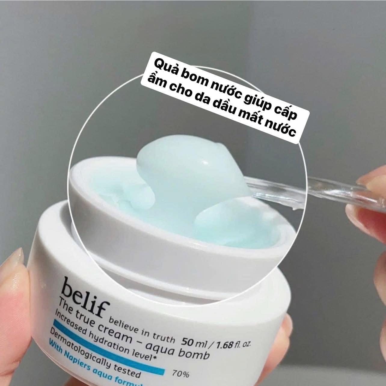 KEM DƯỠNG ẨM BELIF THE TRUE CREAM AQUA BOMB - Hình ảnh 6