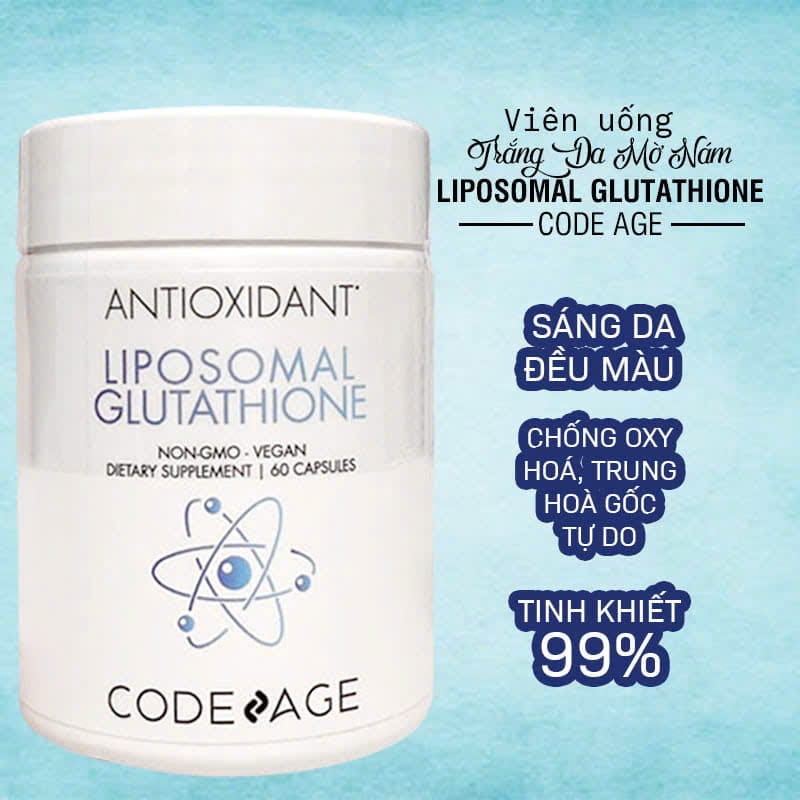 Viên Uống Trắng Da CodeAge Liposomal Glutathione - Hình ảnh 2