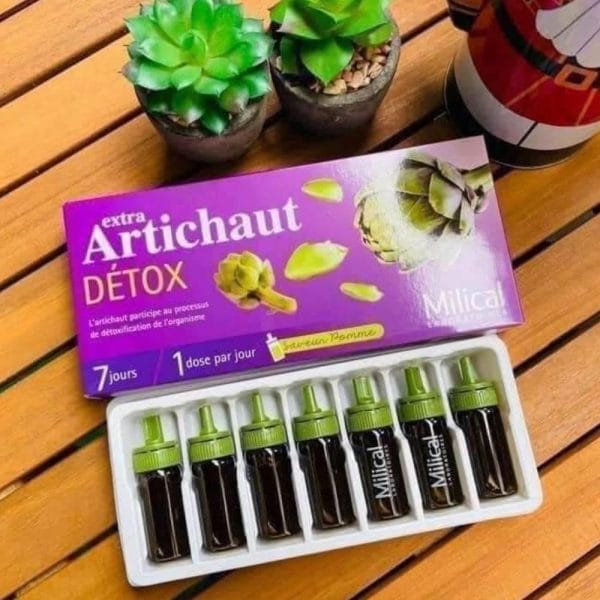 Detox Milical Extra Artichaut - Hỗ trợ thải độc gan Artichaut (màu tím)