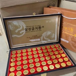 AN CUNG NGƯU HOÀNG HOÀN HÀN QUỐC ( HỘP GỖ 60 VIÊN )