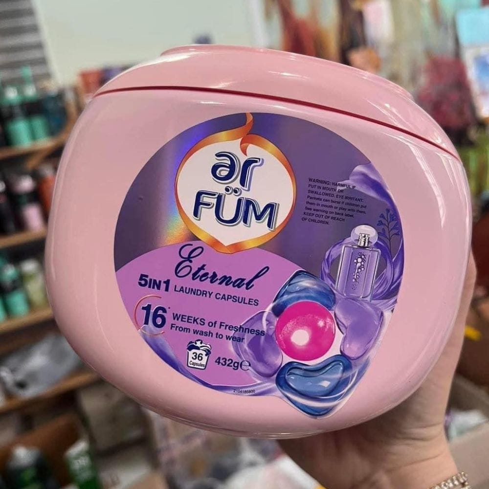 VIÊN GIẶT XẢ TINH DẦU NƯỚC HOA 5IN1 ÚC ( MÙI ETERNAL MÀU TÍM ) - Hình ảnh 2