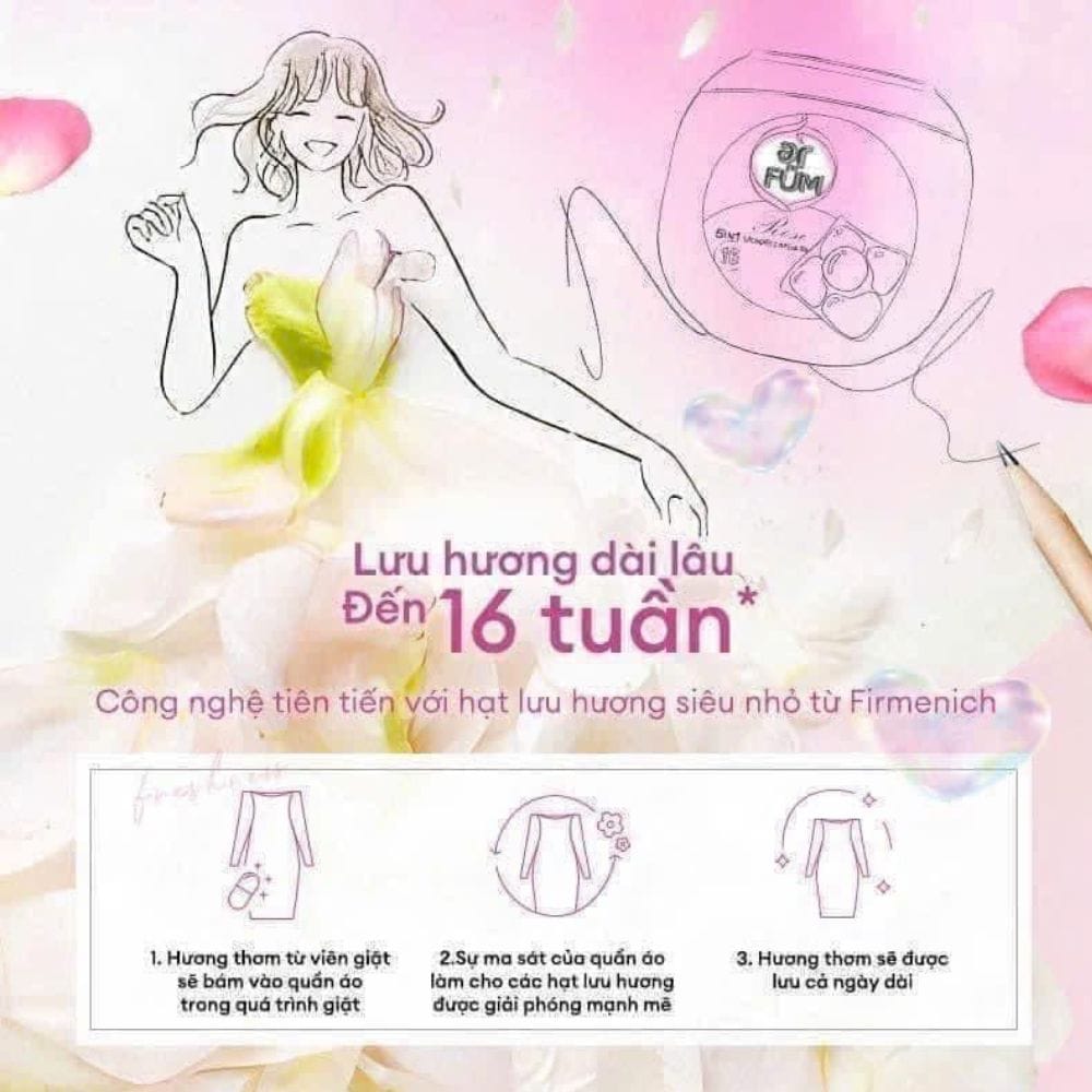 VIÊN GIẶT XẢ TINH DẦU NƯỚC HOA 5IN1 ÚC ( MÙI ETERNAL MÀU TÍM ) - Hình ảnh 5