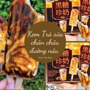 KEM TRÀ SỮA TRÂN CHÂU ĐƯỜNG NÂU ( CÂY LẺ )
