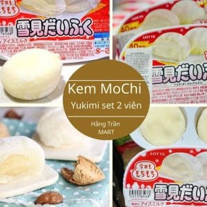 KEM MOCHI LOTTE HÀN QUỐC ( VỊ VANI ) ( HỘP 9 VIÊN )