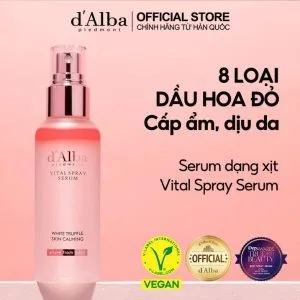 Xịt Khoáng 𝐃’𝐀𝐋𝐁𝐀 𝐝𝐨̀𝐧𝐠 𝐅𝐢𝐫𝐬𝐭 𝐒𝐩𝐫𝐚𝐲 ( Chai Hồng )