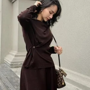 SET ĐẦM GIỮ NHIỆT MÀU NÂU
