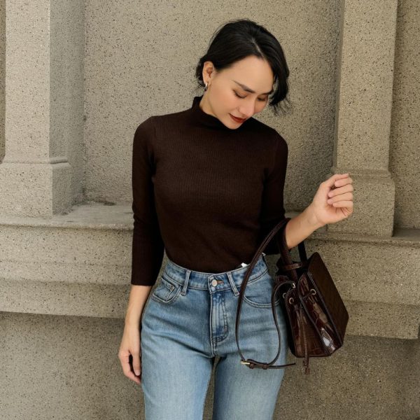 ÁO GIỮ NHIỆT LÓT LÔNG HÀN QUỐC ( MÀU KEM TỐI) - Hình ảnh 7