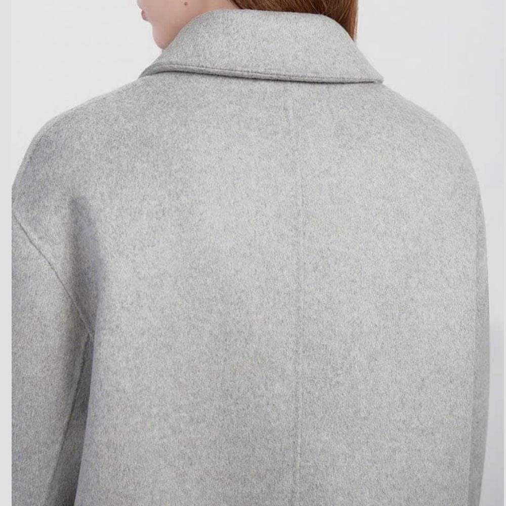 ÁO KHOÁC DẠ LÔNG CỪU HÀN QUỐC ( MÀU XÁM ) - Hình ảnh 5