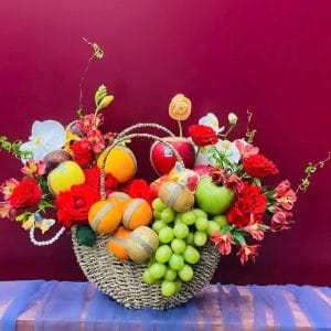Giỏ hoa quả biếu tặng