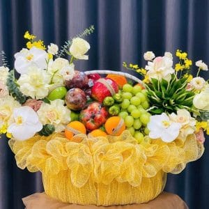 Giỏ hoa quả biếu tặng