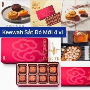 Bánh Keewah Mini Mix 4 vị Hộp Sắt Đỏ