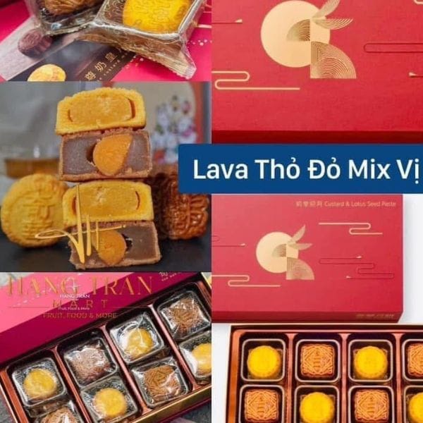 Bánh Trung Thu Lava Thỏ Đỏ hộp 8 bánh - Hình ảnh 5