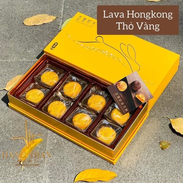 Bánh Trung Thu Lava Thỏ Vàng hộp 8 bánh - Hình ảnh 4