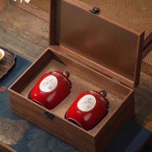 Song Mã Trần Bì Trà ( Set đỏ 2 hũ )